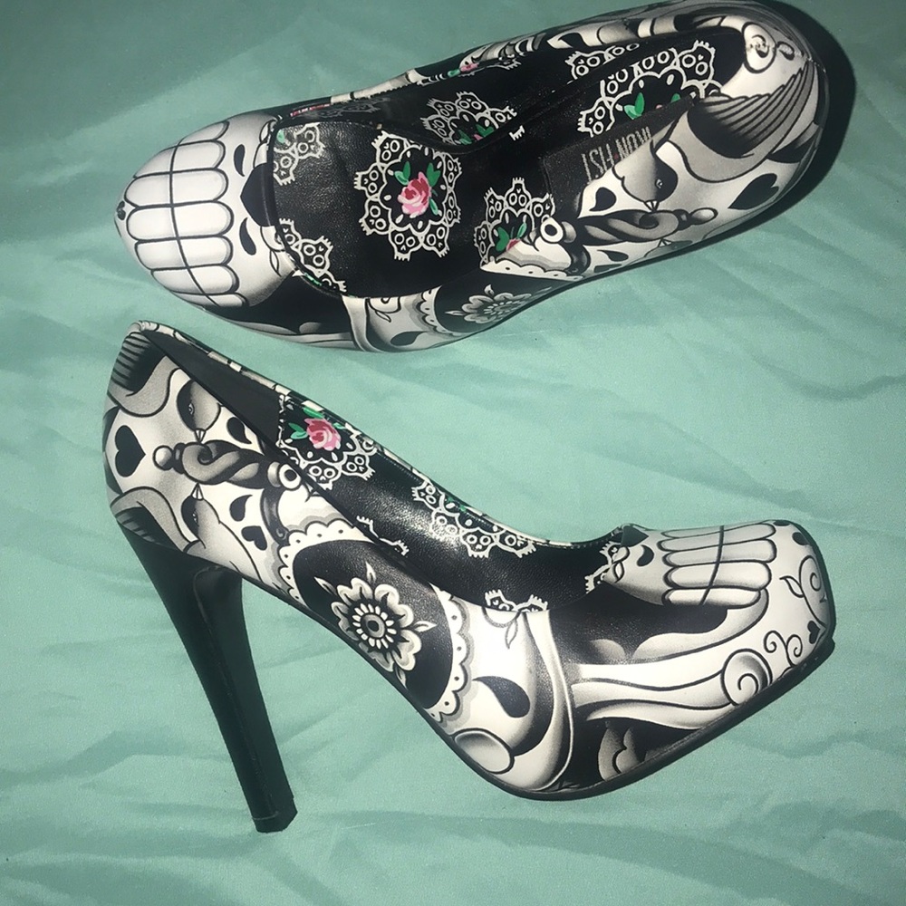 Iron Fist skull heels
